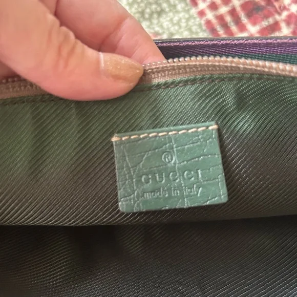 Gucci Brown Monogram Clutch - Picture 8 of 9